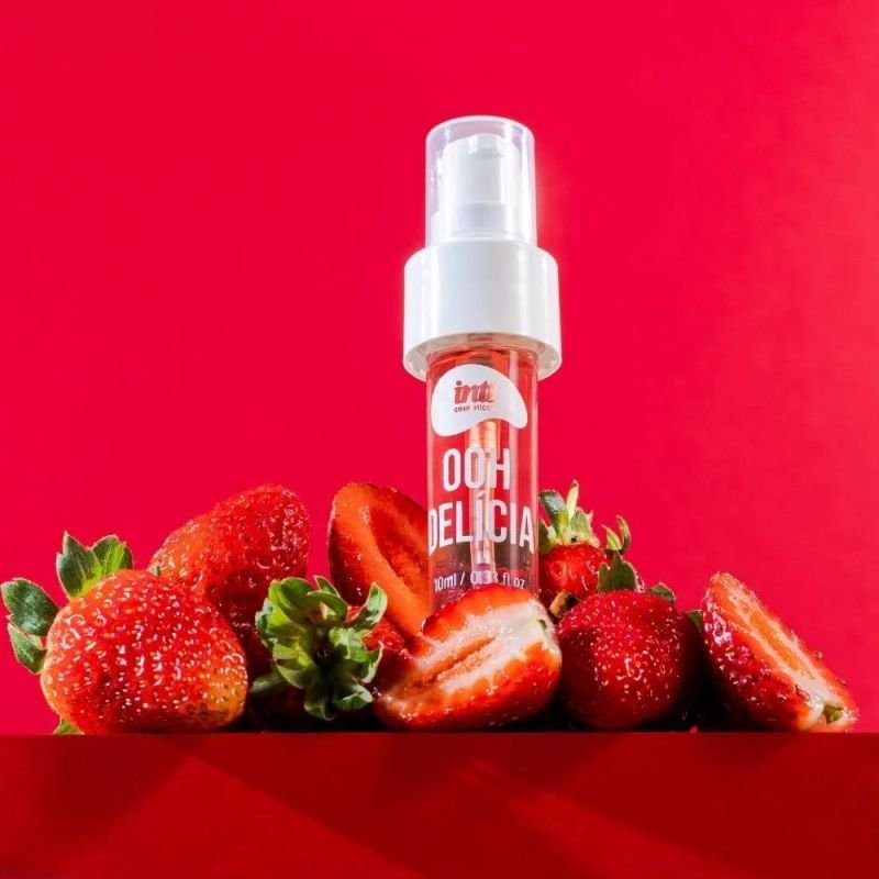 Calda Beijavel Para Sexo Oral - Oh Delícia com sabor de Morango Azedinho