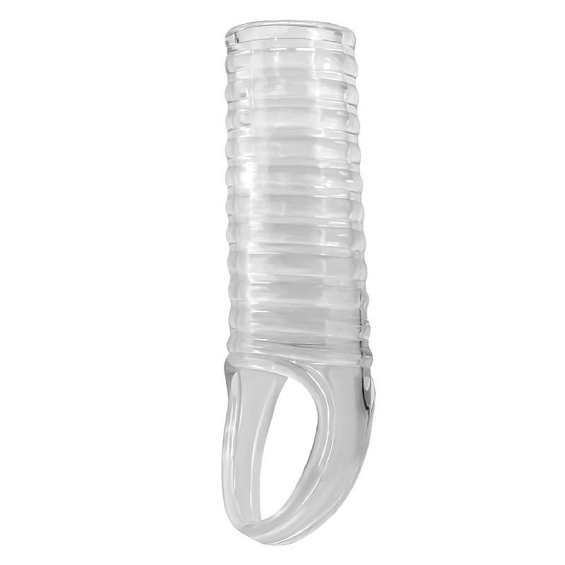 Capa Peniana Siliconada com Textura e Anel Retardante de Ejaculacao e Sem Ponta 9094 TAM:11,2X2,4