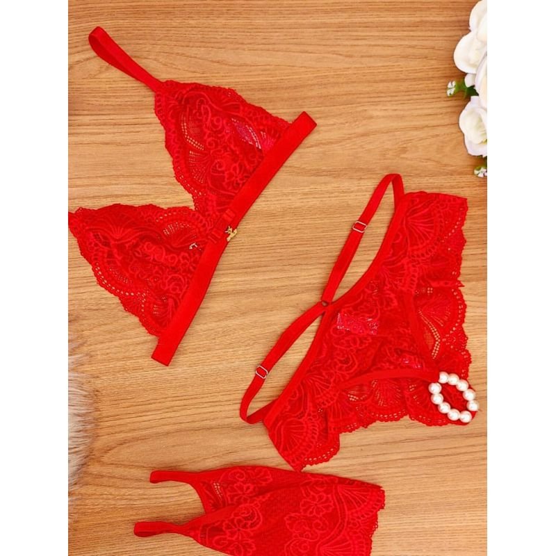 Conjunto Lingerie com 3 Peças Personalizavel e Tailandês - 83