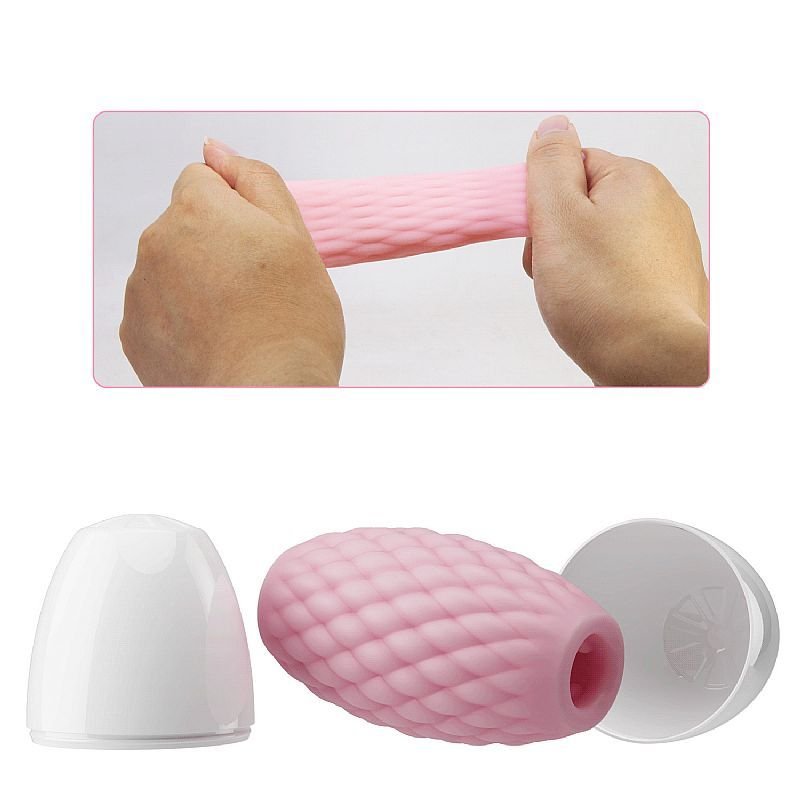 Masturbador EGG VAZADO com Textura - EROS/ROSA - PRETTY LOVE