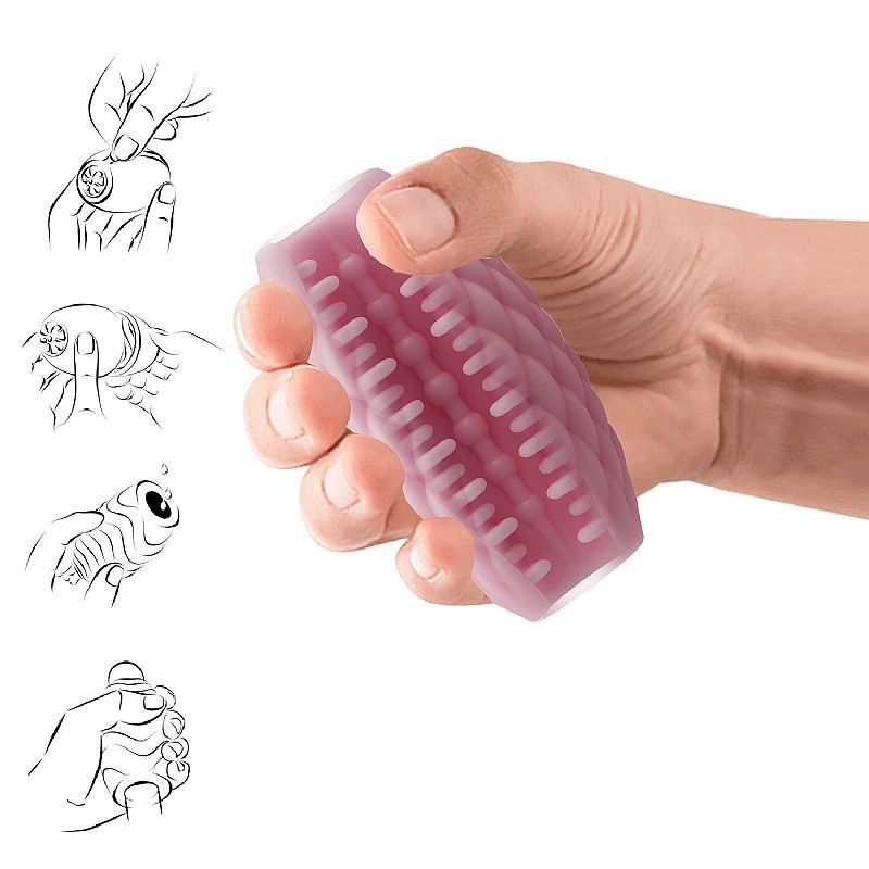 Masturbador EGG VAZADO com Textura - EROS/ROSA - PRETTY LOVE