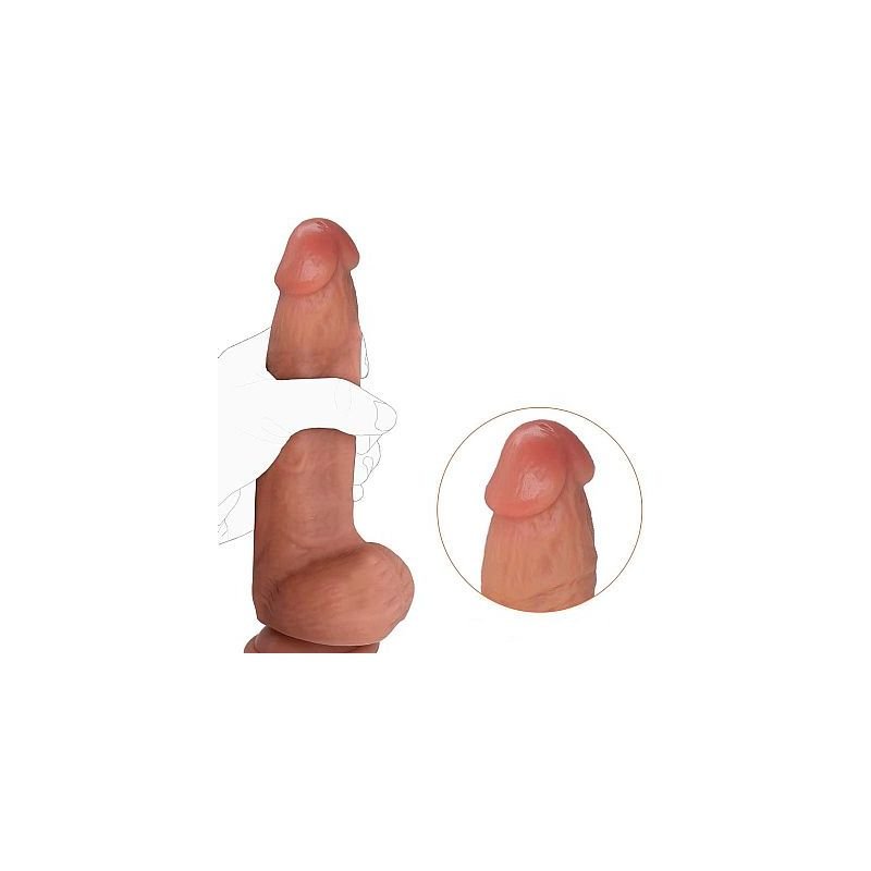 Protese Realistica Dupla Camada com Toque de Pele Real TAM:20,0X4,8CM 8847