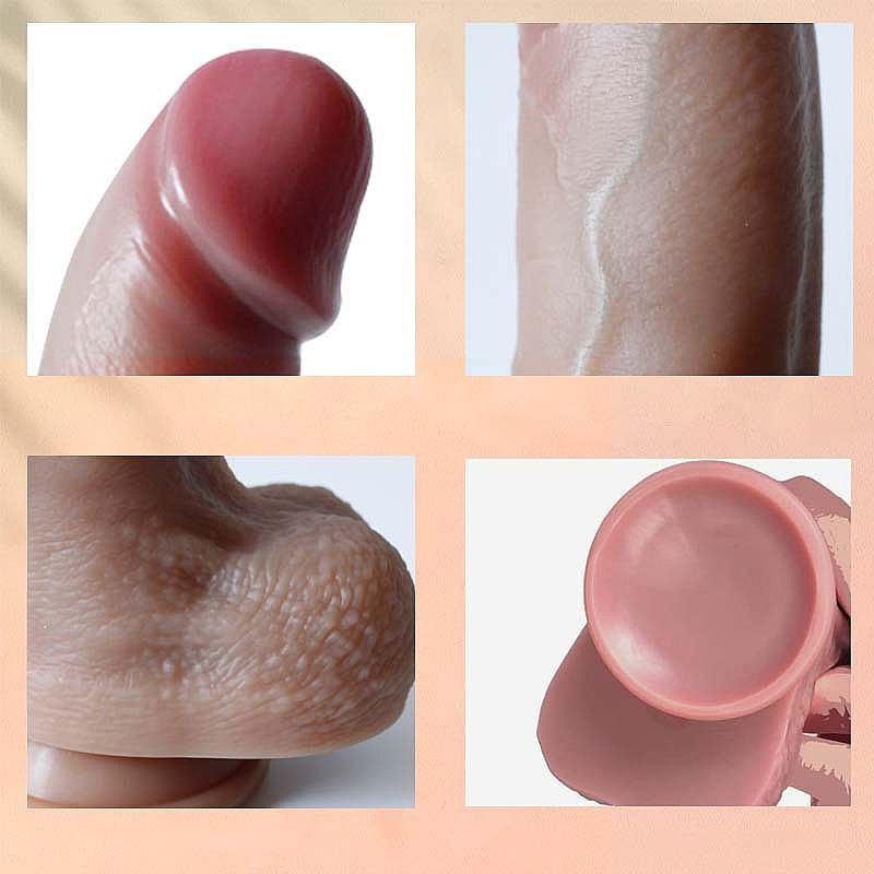 Prótese Realistica Dupla Camada Curvada com Ventosa 8846 TAM:22,5X5,2 - SI