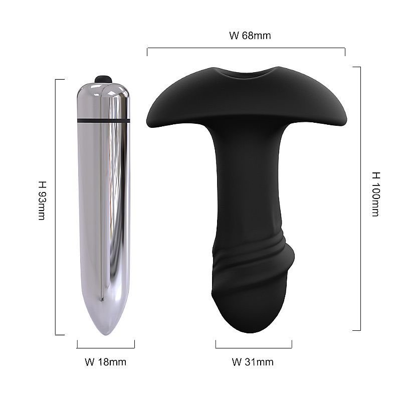 Plug Anal StarArrow com Vibro - Silicone Extra Macio - 10cm 5583