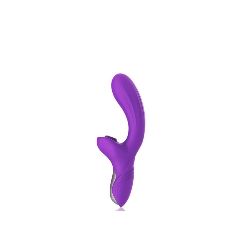 Vibrador Caesar Recarregavel Ponto G com Estimulador Clitoriano VR-039