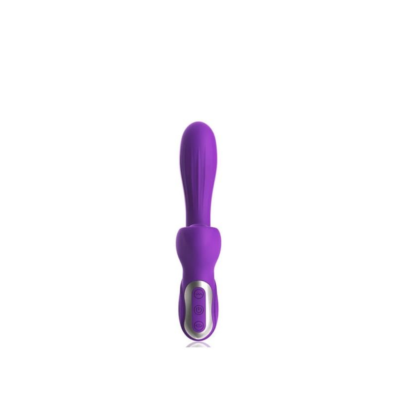 Vibrador Caesar Recarregavel Ponto G com Estimulador Clitoriano VR-039