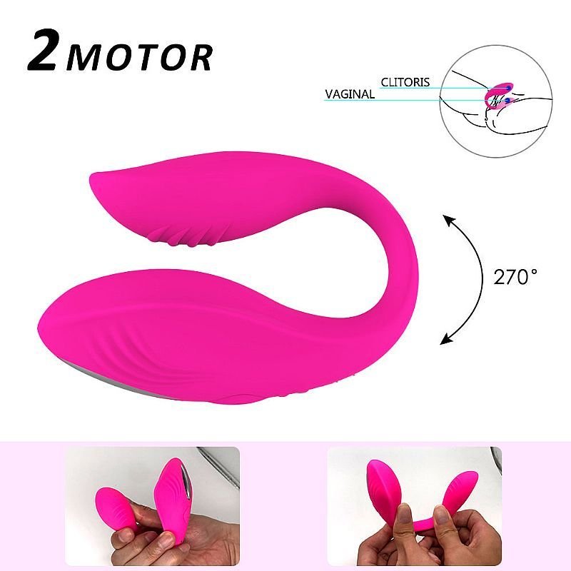 Vibrador de casal Controlado por app
