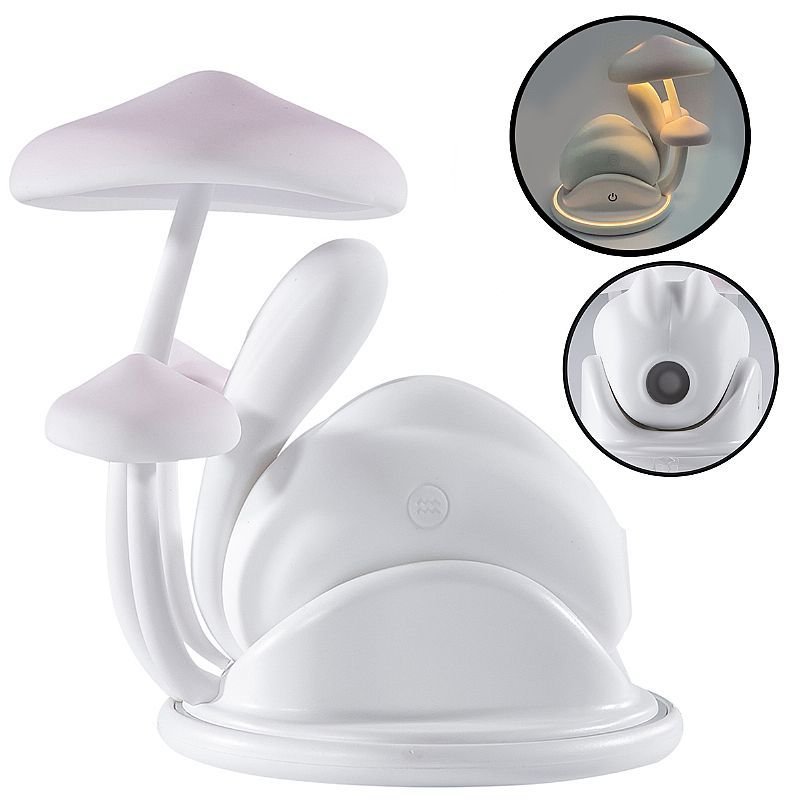 Vibrador de Ponto G e Sugador de Clitoris com Formato de Luminaria FLORESTA AO LUAR 8924