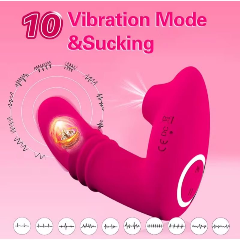 Vibrador Ponto G com Sugador de Clitóris Millemie